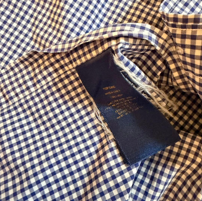 Polo Ralph Lauren 长袖衬衫 棋盘格 小马刺绣 红色 S码