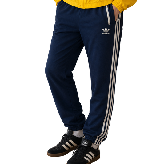 adidas Track Pants Jersey Trefoil Logo Navy S