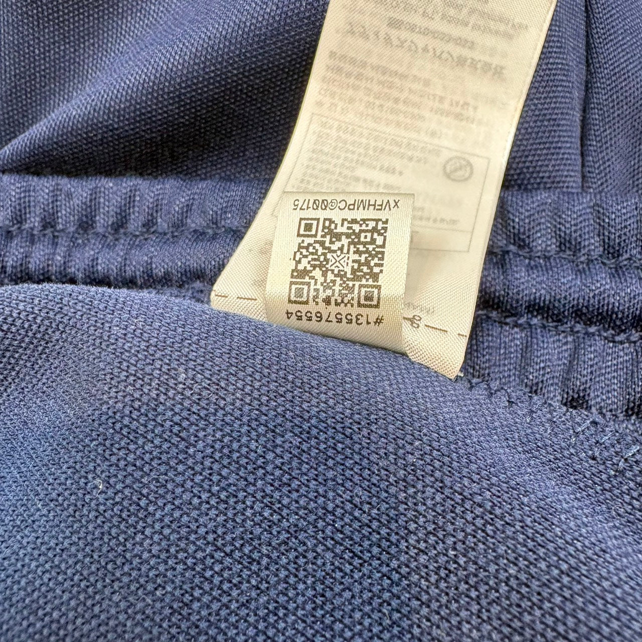 adidas クラシック トラックパンツ ジャージ ネイビー x 水色 M