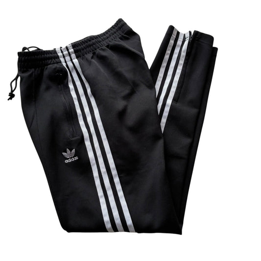 adidas アディダス トラックパンツ トレフォイルロゴ ジャージ ブラック S