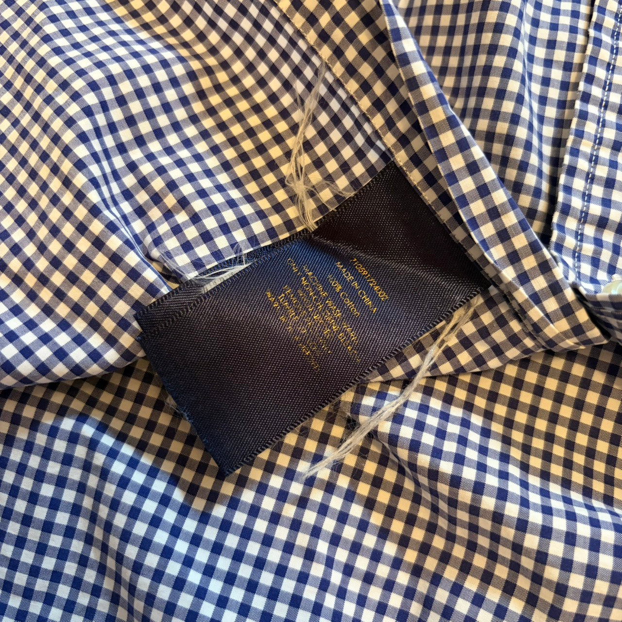 Polo Ralph Lauren Gingham Check Long Sleeve Shirt Navy S
