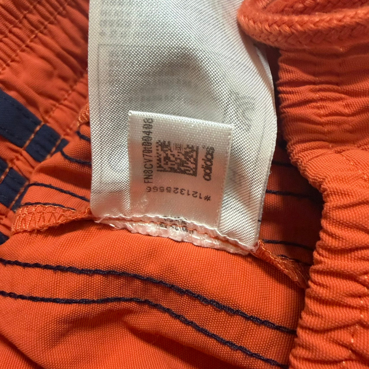 adidas アディダス トレフォイルロゴ ジョガーパンツ オレンジ ネイビー XS
