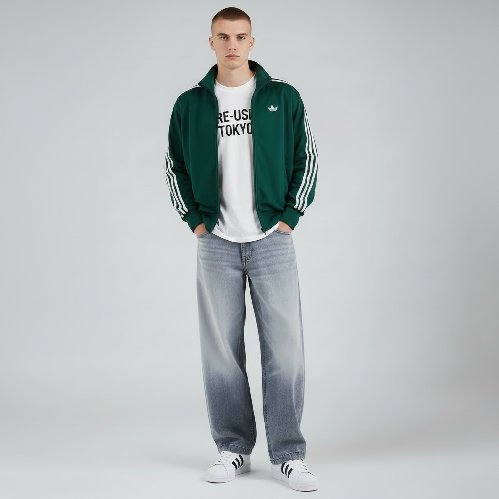 adidas トラックジャケット グリーン