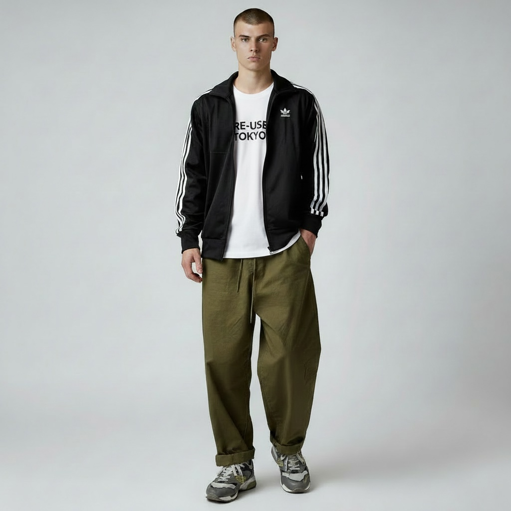 adidas トラックジャケット ブラック