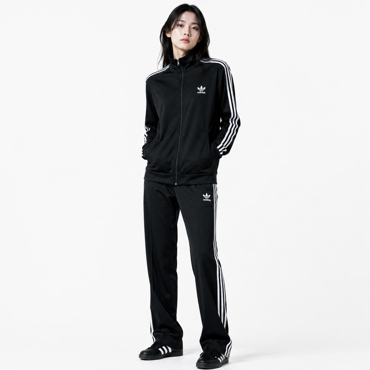 adidas Track Pants Jersey Firebird Black M