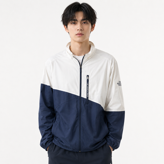 THE NORTH FACE Lightweight Nylon Jacket White x Navy L