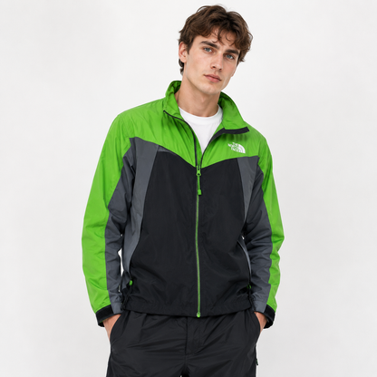 THE NORTH FACE HYVENT 冲锋衣 绿黑色 XL