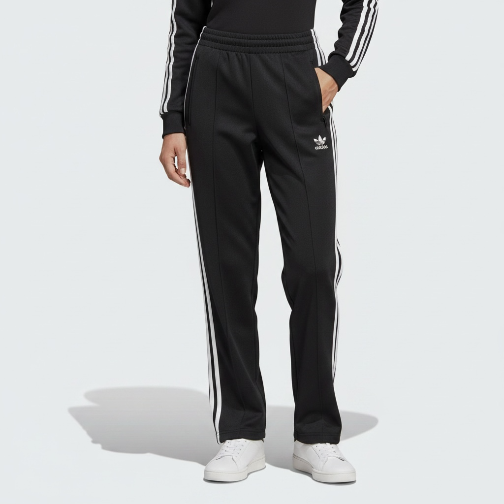 adidas スーパーガール トラックパンツ ジャージ  黒 L
