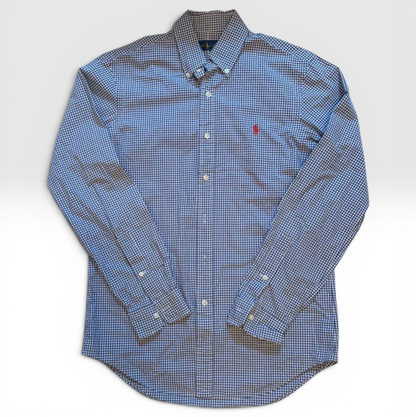 Polo Ralph Lauren 长袖衬衫 棋盘格 小马刺绣 红色 S码
