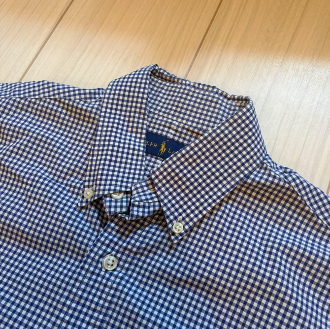 Polo Ralph Lauren 长袖衬衫 棋盘格 小马刺绣 红色 S码