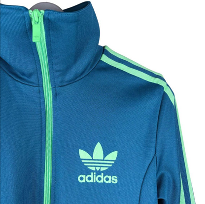 adidas アディダストラックジャケット ファイヤーバード 青緑 M