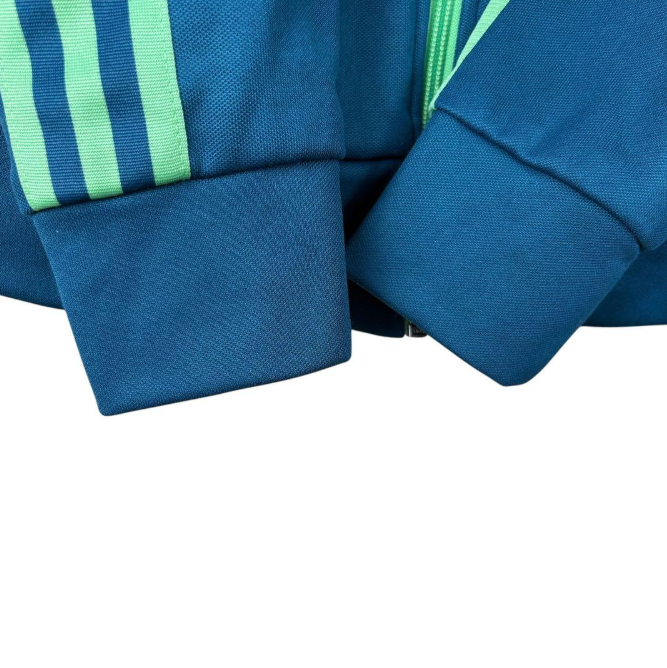 adidas アディダストラックジャケット ファイヤーバード 青緑 M