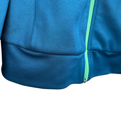adidas アディダストラックジャケット ファイヤーバード 青緑 M