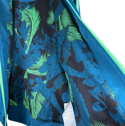 adidas アディダストラックジャケット ファイヤーバード 青緑 M