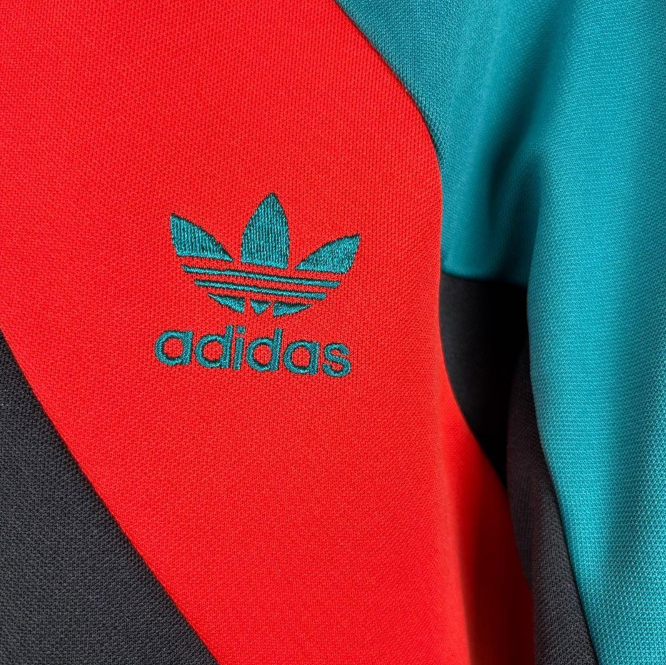 adidas アディダス トラックジャケット ジャージ ファイヤーバード グリーン×レッド×ブラック（マルチカラー）S