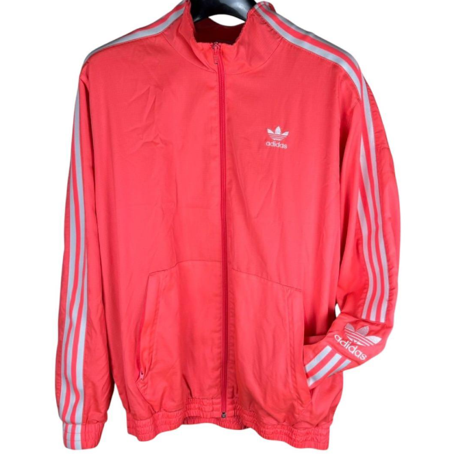 adidas アディダス ロックアップジャケット ピンク XL