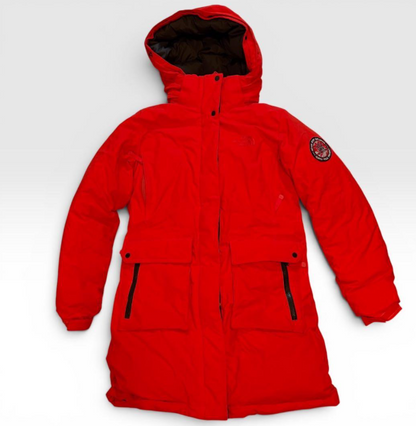 THE NORTH FACE Long Down Coat Down Parka Red M