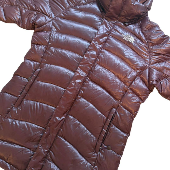 THE NORTH FACE 北面 女士羽绒服 酒红色 L码
