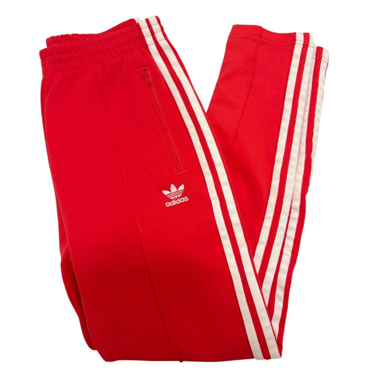 adidas アディダス スーパースター トラックパンツ 赤 M