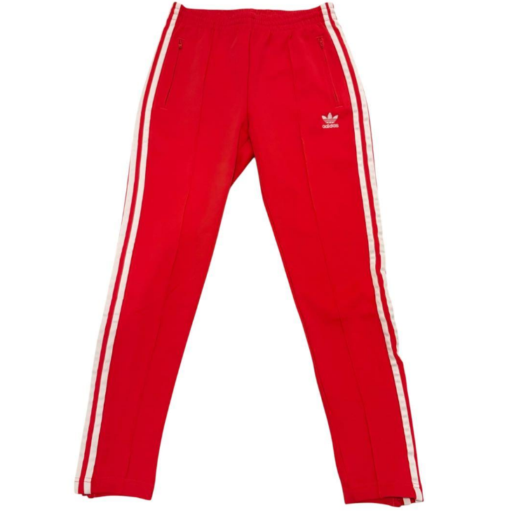 adidas アディダス スーパースター トラックパンツ 赤 M
