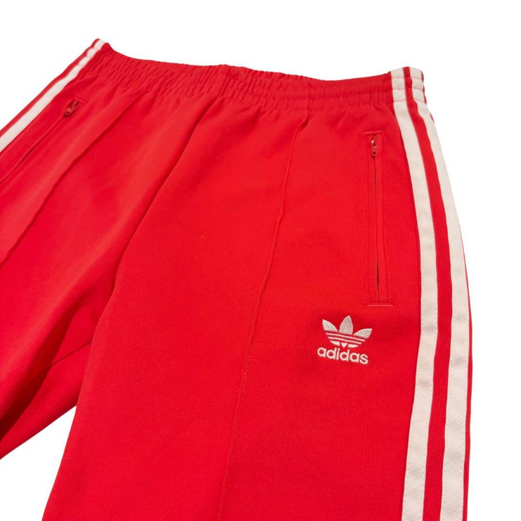 adidas アディダス スーパースター トラックパンツ 赤 M