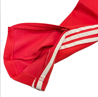 adidas アディダス スーパースター トラックパンツ 赤 M