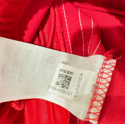 adidas アディダス スーパースター トラックパンツ 赤 M