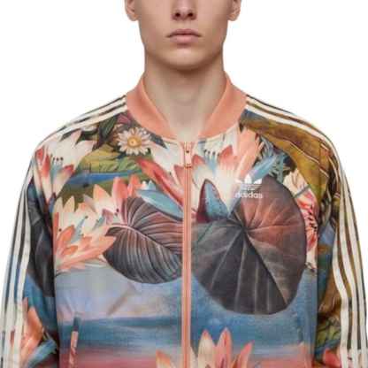 아디다스 트랙재킷 Lotus Print 트랙 팬츠 파이어버드 M