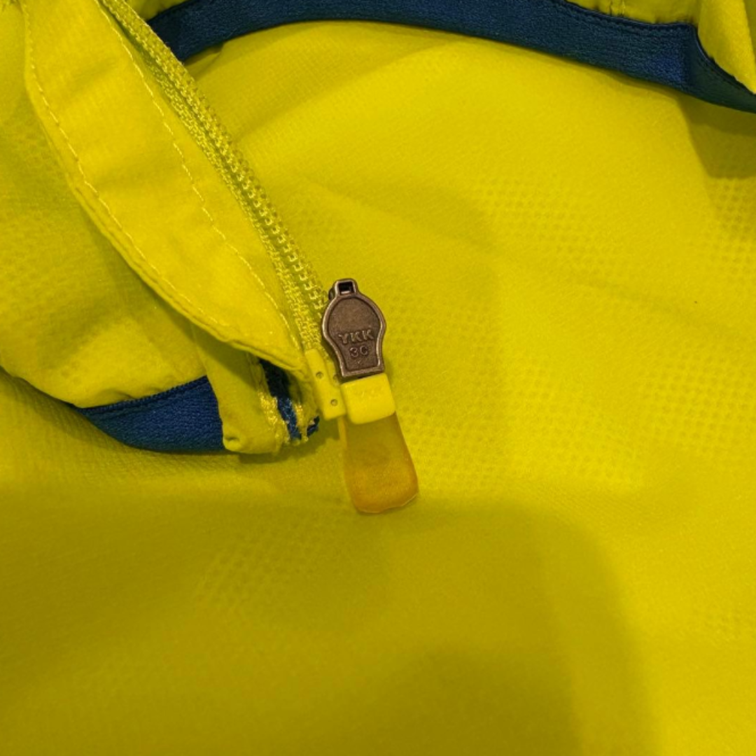 THE NORTH FACE ウィンドシェル ネオンイエロー/ブルー XL(LL)