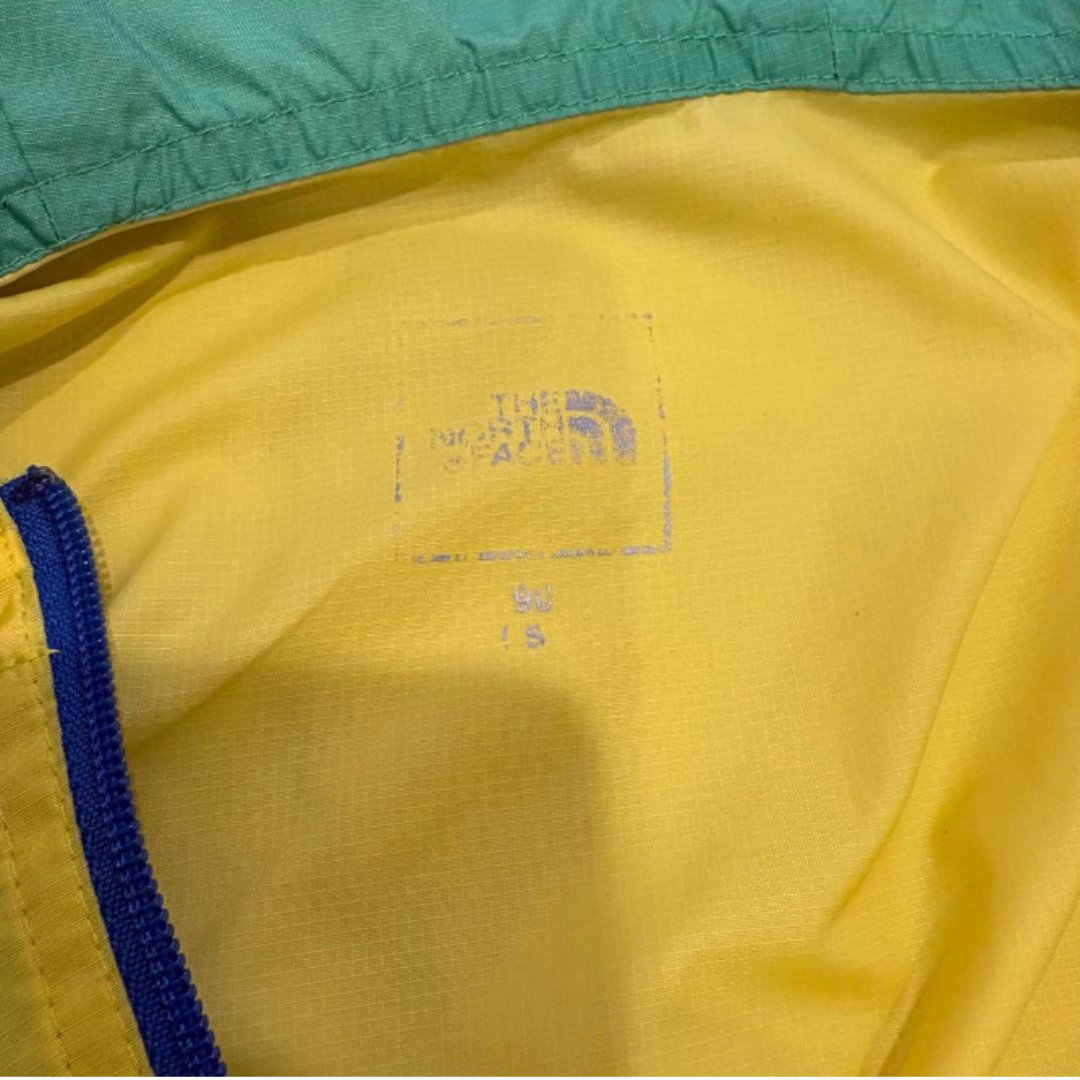 THE NORTH FACE マウンテンパーカー イエロー × ブルー S