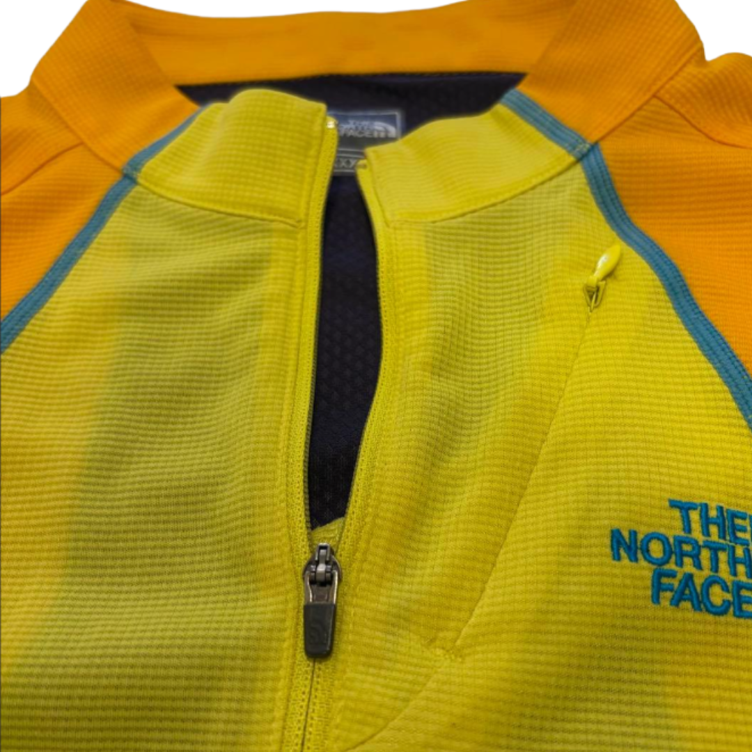 THE NORTH FACE ノースフェイス ハーフジップ イエロー×オレンジ M-Lサイズ相当