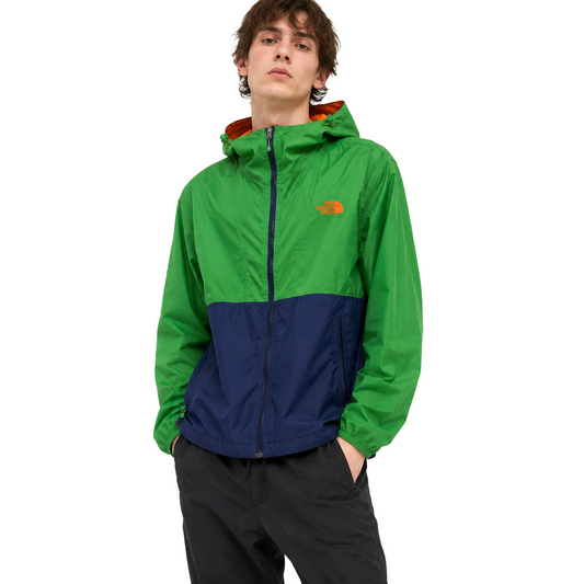 THE NORTH FACE Nylon Jacket Green x Navy x Orange M