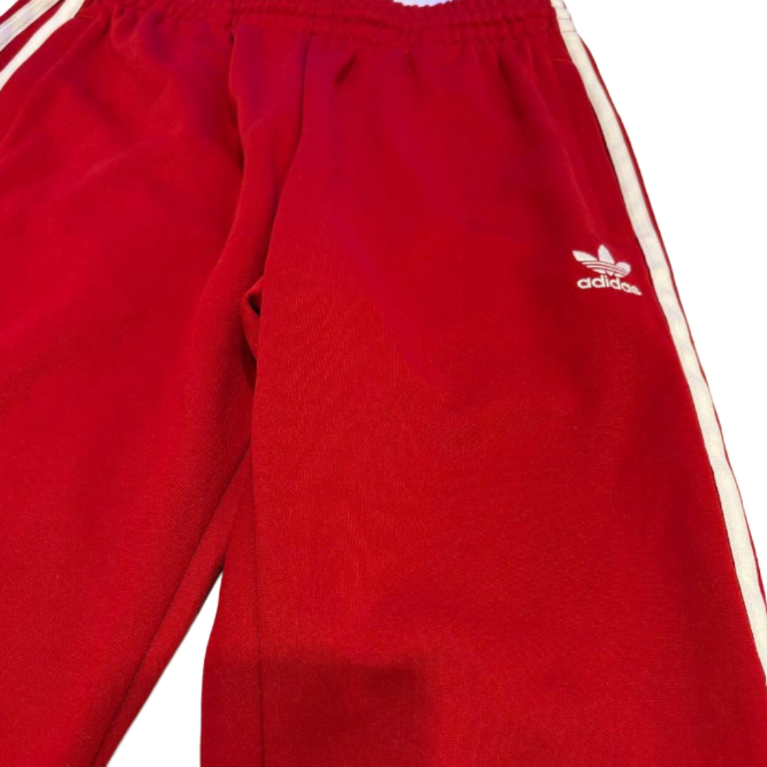 adidas アディダス トラックパンツ ジョガーパンツ レッド XL