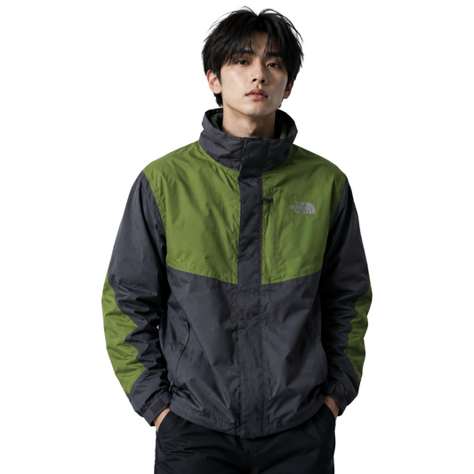 THE NORTH FACE DRYVENT Green x Gray Mountain Parka XL (US L)