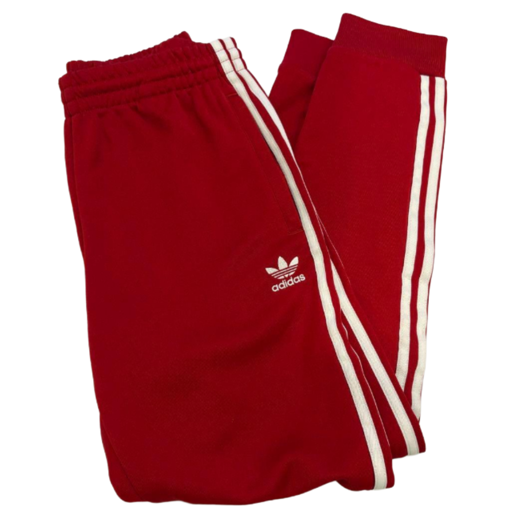 adidas アディダス トラックパンツ ジョガーパンツ レッド XL