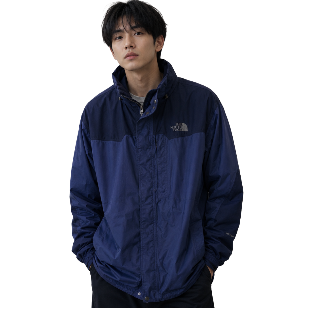 THE NORTH FACE ノースフェイス マウンテンパーカー ダークブルー×ネイビー XL