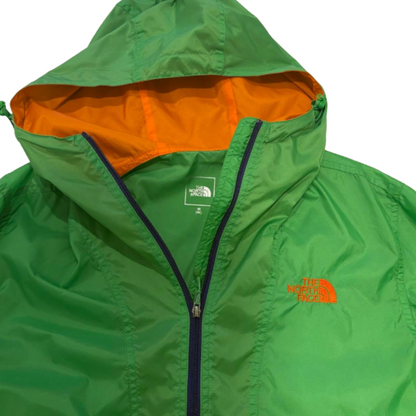 THE NORTH FACE Nylon Jacket Green x Navy x Orange M