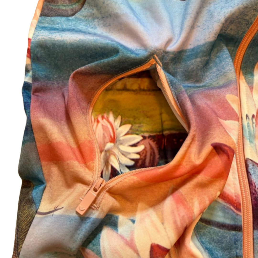 아디다스 트랙재킷 Lotus Print 트랙 팬츠 파이어버드 M