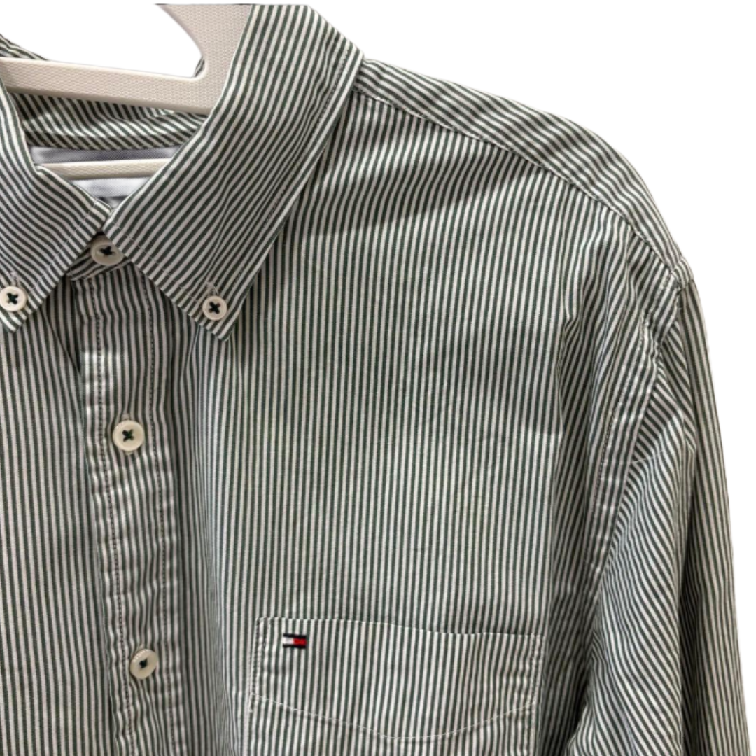 Tommy Hilfiger ストライプ 長袖シャツ M