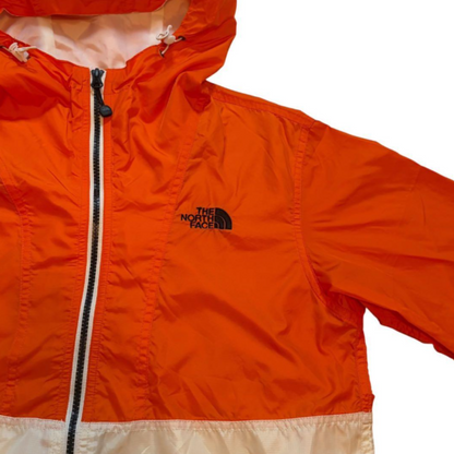 THE NORTH FACE ナイロンジャケット オレンジ ホワイト XS