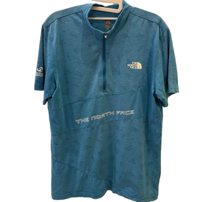 THE NORTH FACE 노스페이스 하프집 티셔츠 블루 L