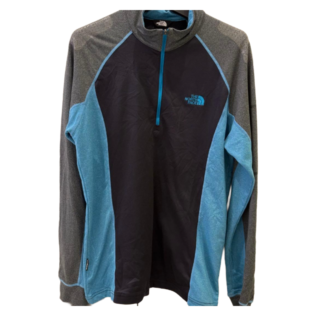 THE NORTH FACE 北面 半拉链长袖T恤 海军蓝 M