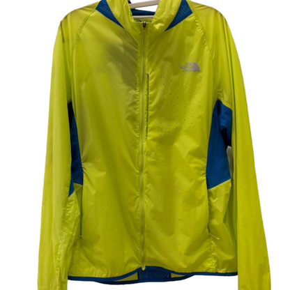 THE NORTH FACE ウィンドシェル ネオンイエロー/ブルー XL(LL)