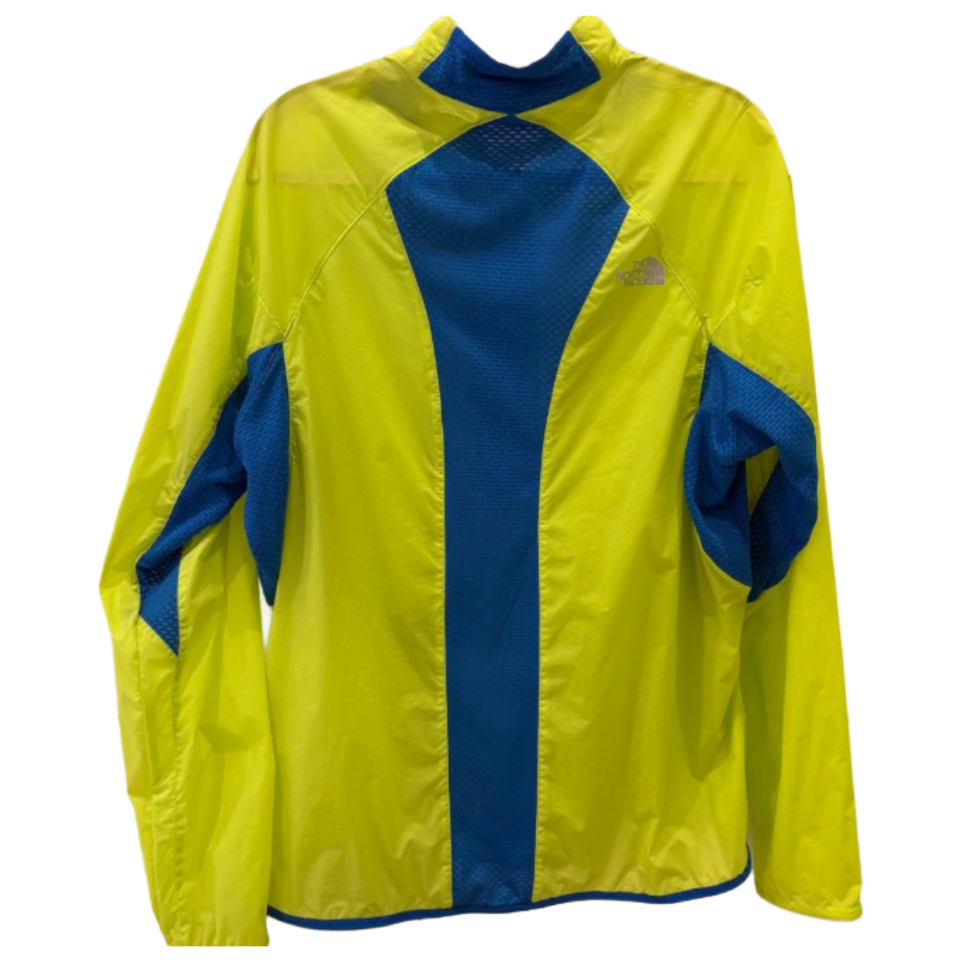 THE NORTH FACE ウィンドシェル ネオンイエロー/ブルー XL(LL)