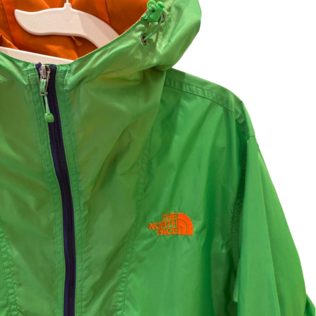 THE NORTH FACE Nylon Jacket Green x Navy x Orange M