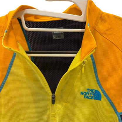 THE NORTH FACE ノースフェイス ハーフジップ イエロー×オレンジ M-Lサイズ相当