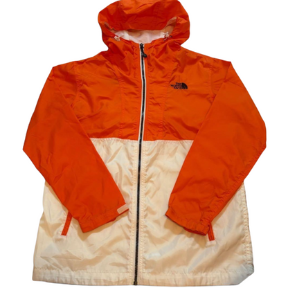 THE NORTH FACE ナイロンジャケット オレンジ ホワイト XS
