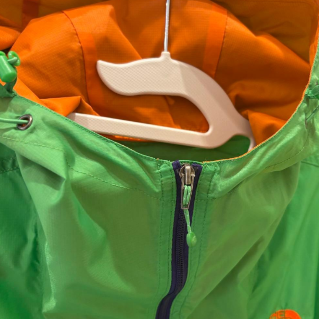 THE NORTH FACE Nylon Jacket Green x Navy x Orange M
