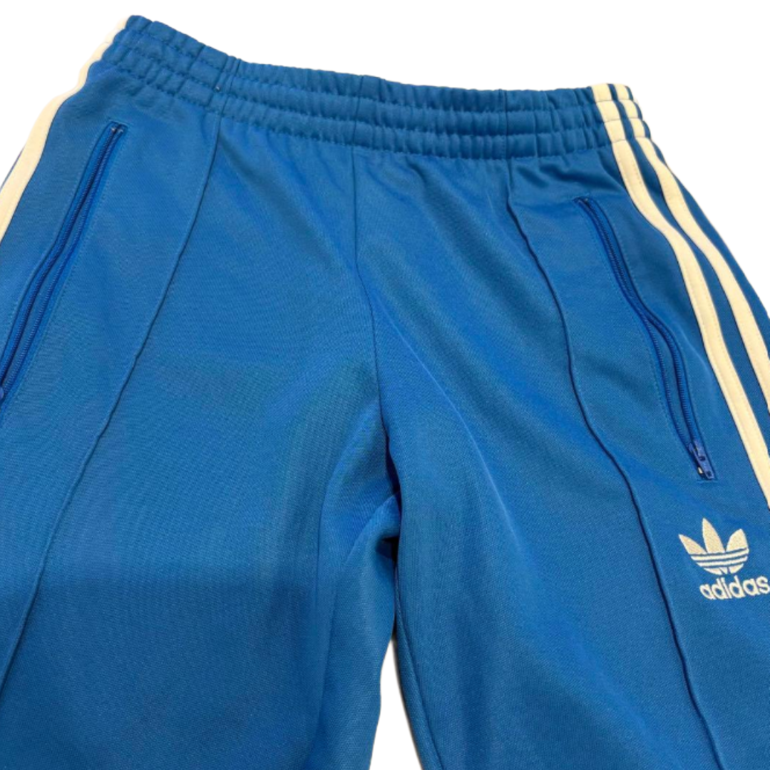 adidas アディダス トラックパンツ ジャージ 青 S