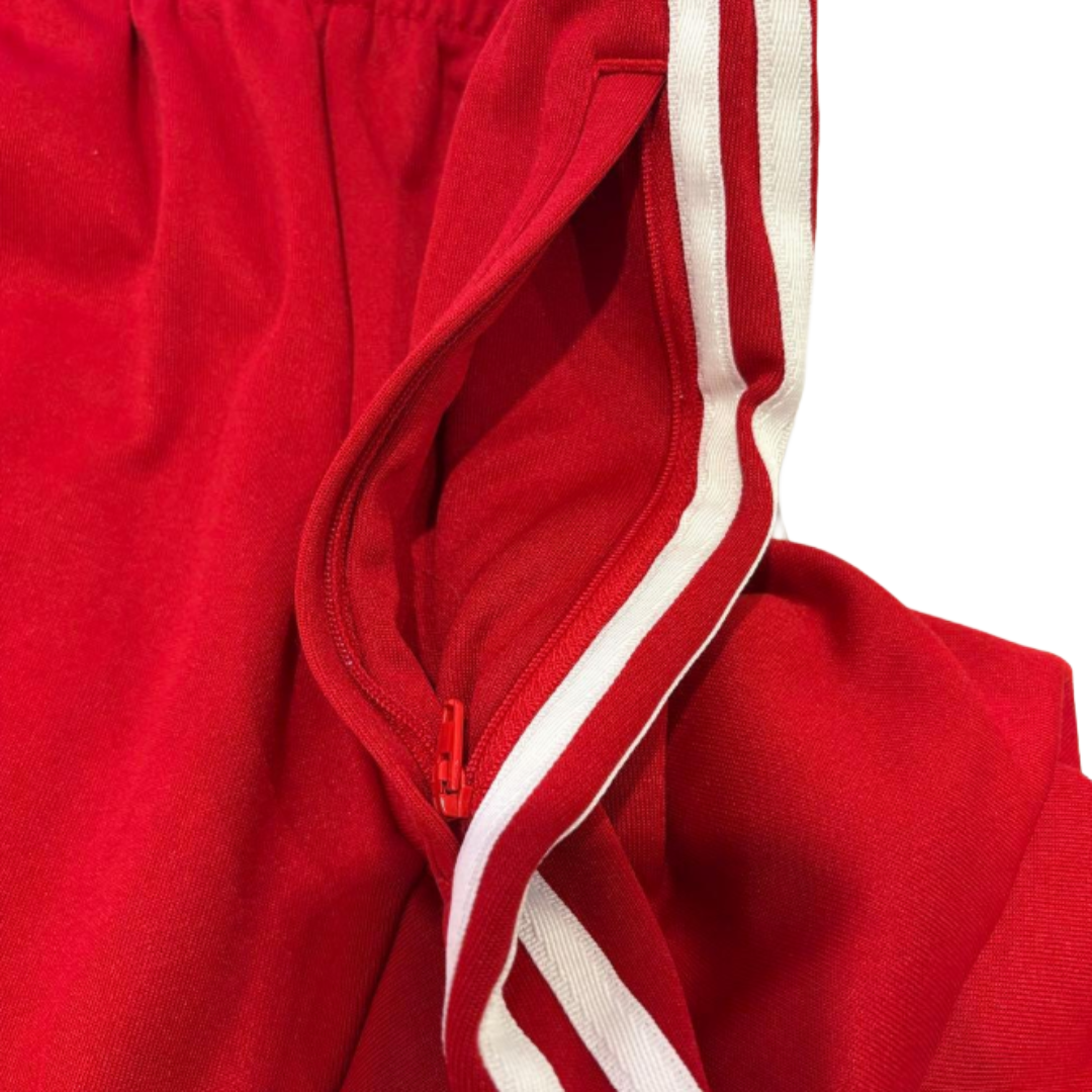 adidas アディダス トラックパンツ ジョガーパンツ レッド XL